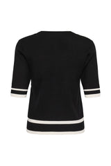 InWear LeenahIW strik V-neck blouse 30110675 Col. Black