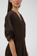 InWear LakeIW Fake Wrap Dress 30112368 Col. Brun