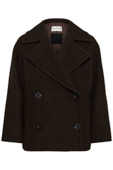 InWear ZorahIW Short DB Coat 30112649 Col.Chocolate