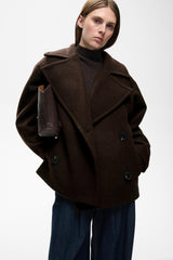InWear ZorahIW Short DB Coat 30112649 Col.Chocolate