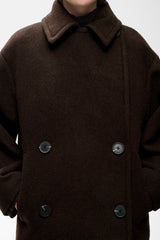 InWear ZorahIW Short DB Coat 30112649 Col.Chocolate