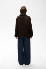 InWear ZorahIW Short DB Coat 30112649 Col.Chocolate