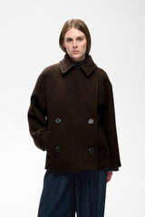 InWear ZorahIW Short DB Coat 30112649 Col.Chocolate