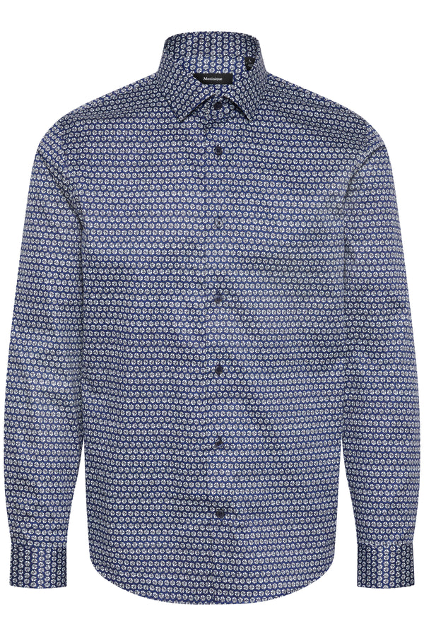 Matinique skjorte Trostol 30207856 navy print