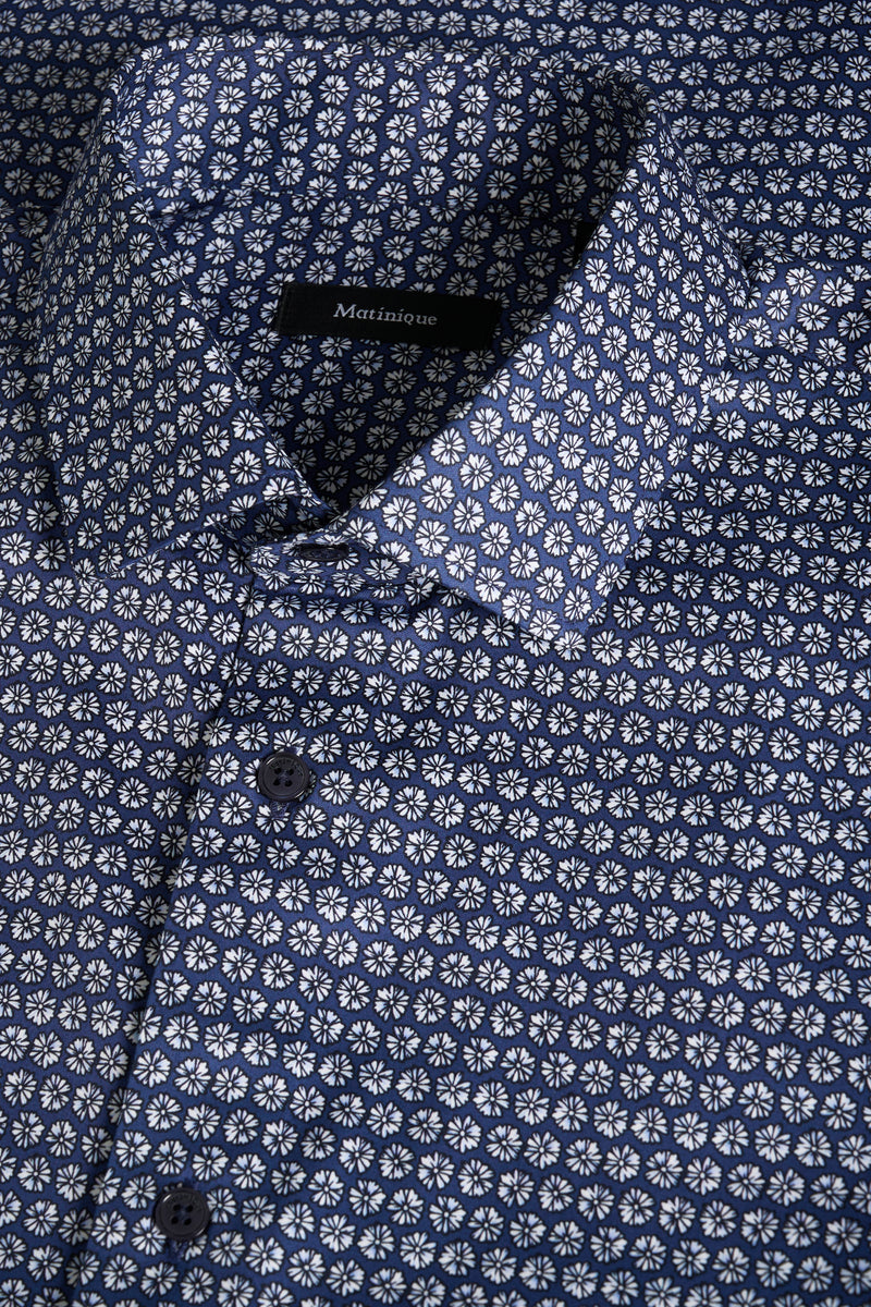 Matinique skjorte Trostol 30207856 navy print