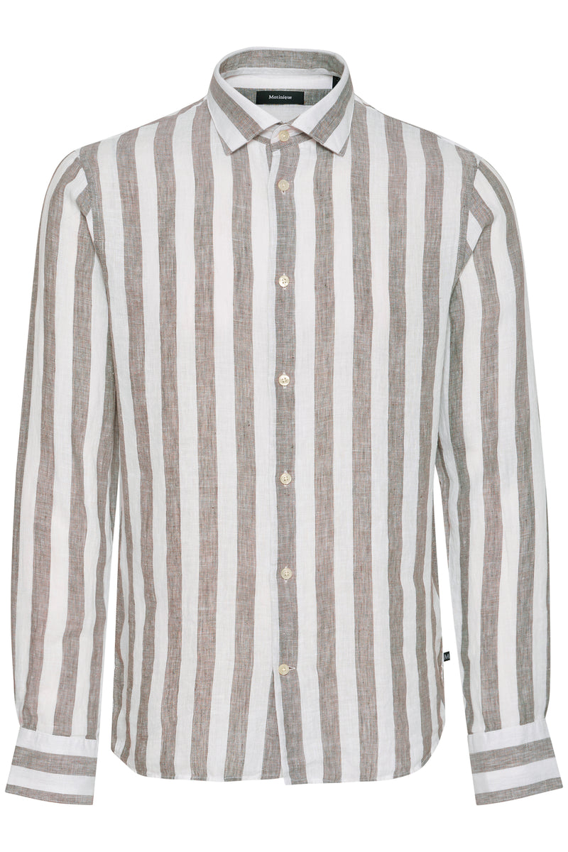 Matinique hørskjorte Marc 30207874 sand