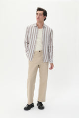 Matinique hørskjorte Marc 30207874 sand
