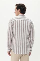 Matinique hørskjorte Marc 30207874 sand