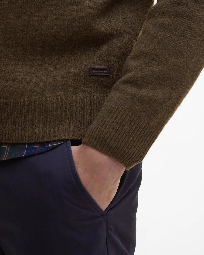 Barbour strik Patch MKN0584 oliven