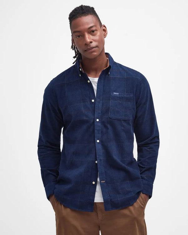 Barbour skjorte Blair MSH4986 navy