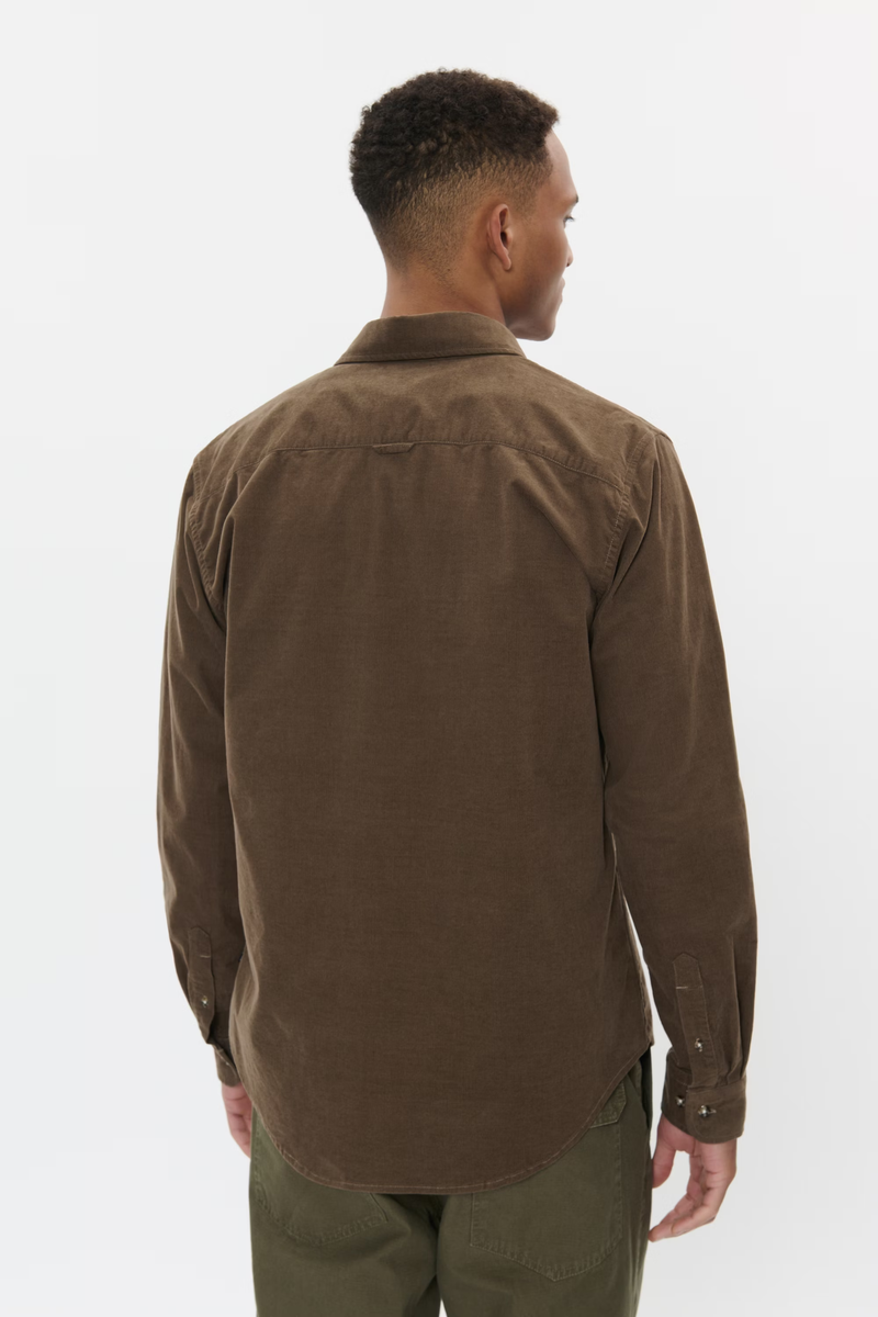 Matinique skjorte fløjl Trostol 30206348 brun