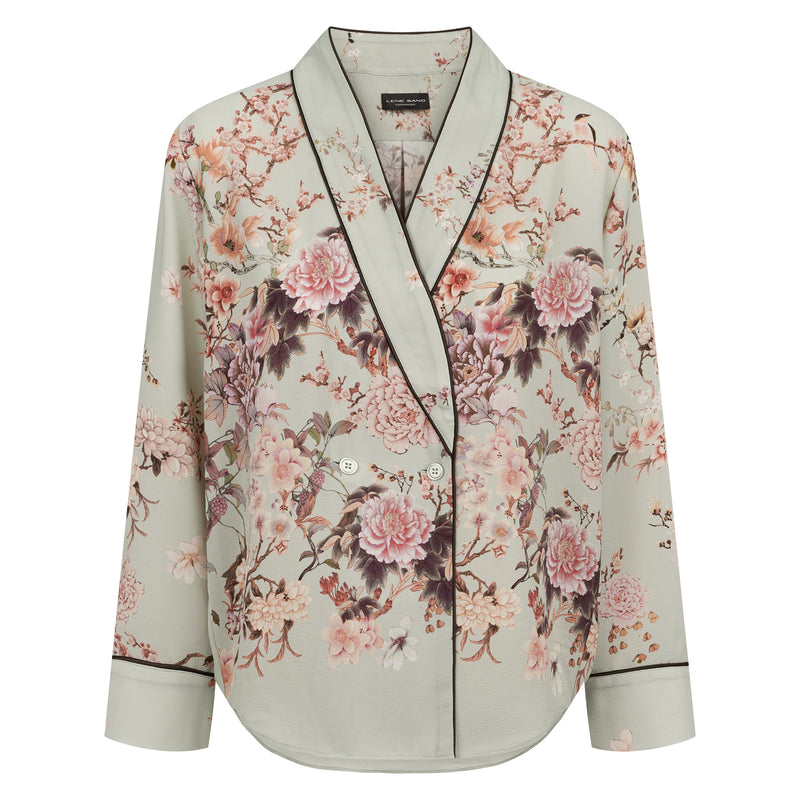 Sand Copenhagen Bluse Angel Shawl 3599 Grøn 310