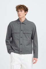 Casual Friday overshirt 20506187 grå strib