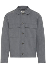 Casual Friday overshirt 20506187 grå strib