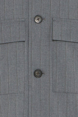 Casual Friday overshirt 20506187 grå strib