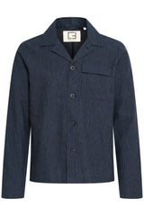 Casual Friday overshirt 20505452 navy strib