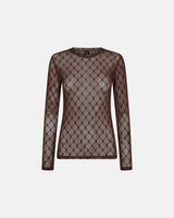 Hype The Detail Mesh Blouse 3-300-14-89 Col. Brun