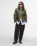 Barbour jakke Martha LQU1840 quilt kort army