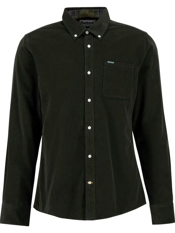 Barbour herre skjorte fløjl Ramsey army