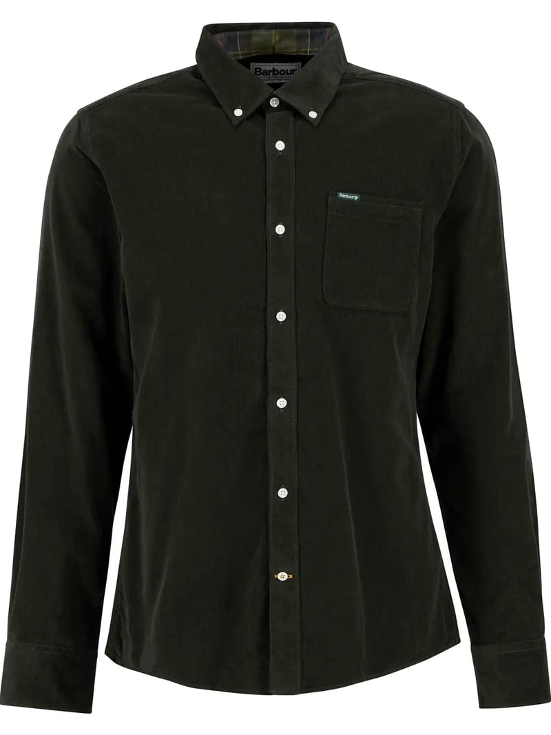 Barbour herre skjorte fløjl Ramsey army