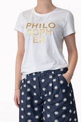 PBO Purves Glitter T-Shirt PBO1623 Col. Star White