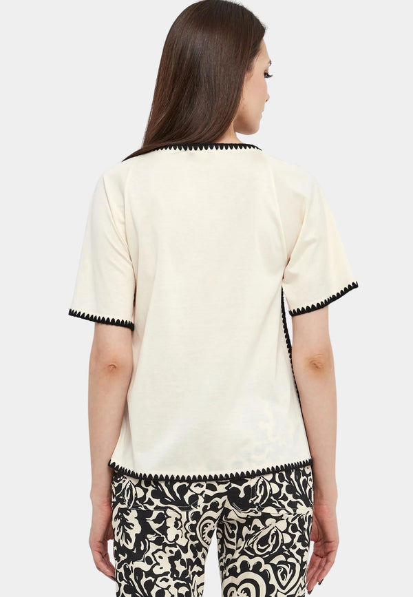 MaxMara T-Shirt Denny 2515941062 Col. Offwhite