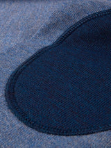 Stenstrøms merino strik patch 422280-1355 blå mel/