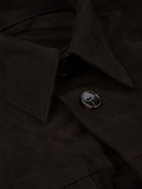 Stenstrøms suede overshirt 430050 brun/290