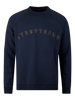 Stenstrøms sweatshirt logo 440154-2487 navy