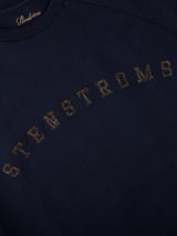 Stenstrøms sweatshirt logo 440154-2487 navy