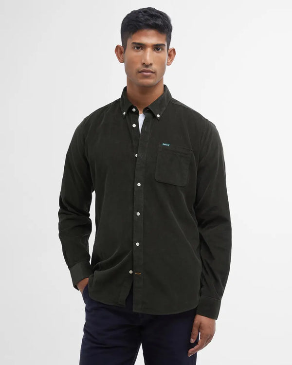 Barbour herre skjorte fløjl Ramsey army