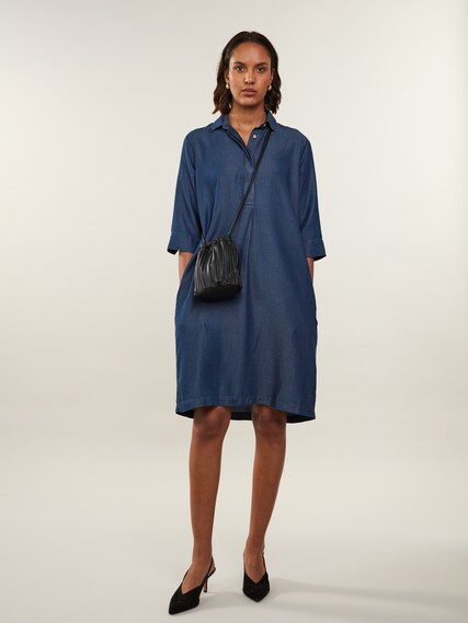 Stenstrøms Kjole Aud Popover 480168 Col. Navy 170