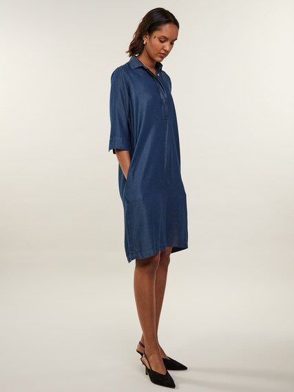 Stenstrøms Kjole Aud Popover 480168 Col. Navy 170