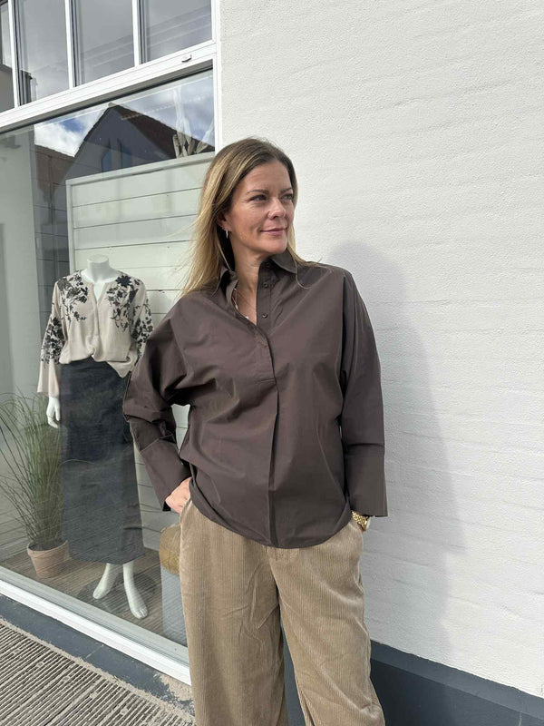 Stenstrøms Karoline Shirt 1410732251 Col.Brown 280