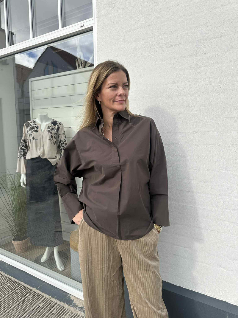 Stenstrøms Karoline Shirt 1410732251 Col.Brown 280