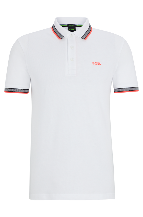 Boss polo t-shirt Paddy 50469055 hvid/103