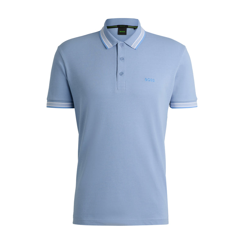 Boss polo t-shirt Paddy 50469055 lyseblå 498