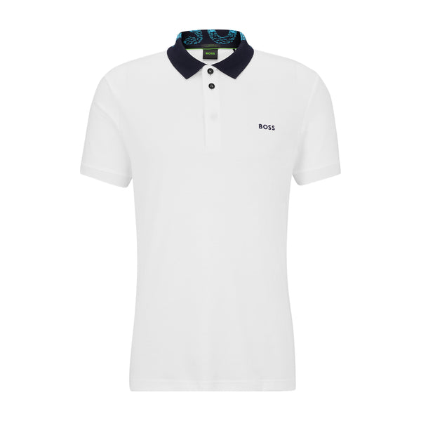Boss polo t-shirt Paule1 50483211 hvid