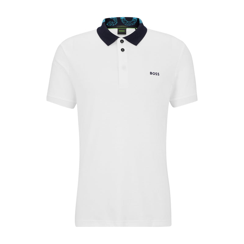 Boss polo t-shirt Paule1 50483211 hvid