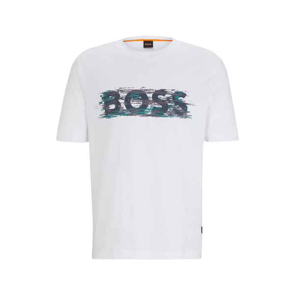 Boss t-shirt logo 50503542 hvid/100