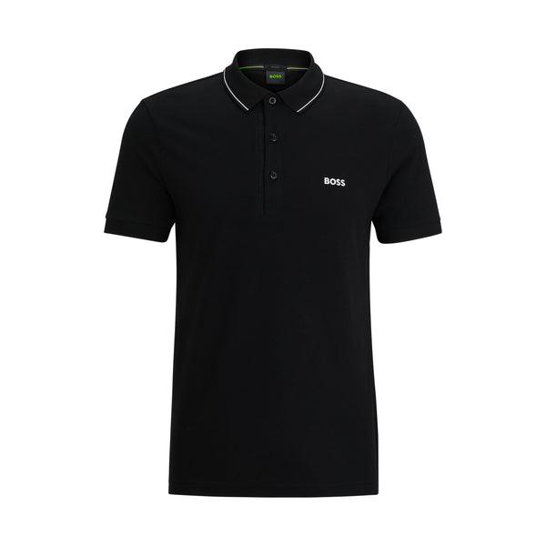 Boss polo t-shirt Paule 50506195 sort