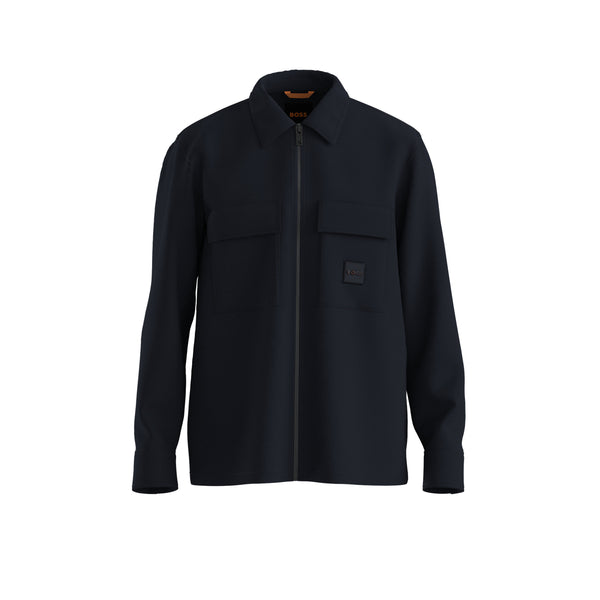 Boss overshirt Lovel-zip 50530853 navy