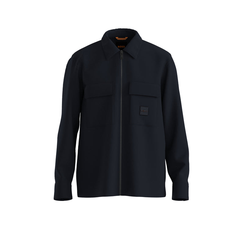 Boss overshirt Lovel-zip 50530853 navy
