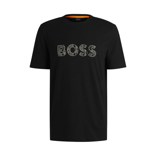 Boss t-shirt logotexture 50534923 sort
