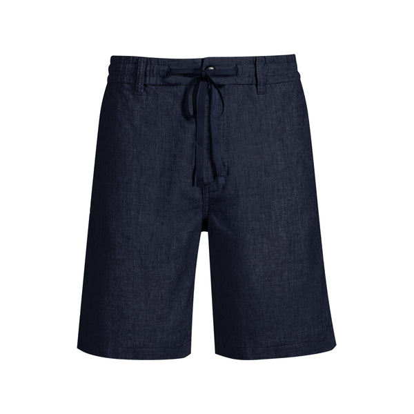 Boss hørshorts Chino 50536863 navy