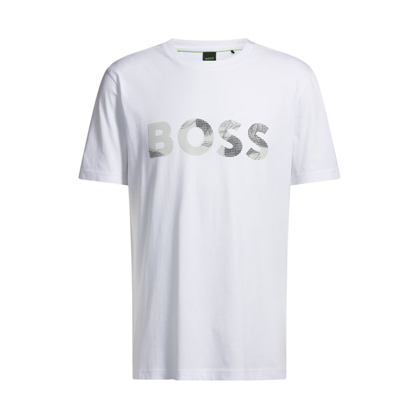 Boss t-shirt Glamping 50537834 hvid