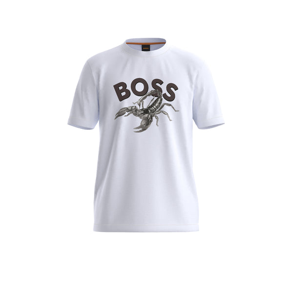 Boss t-shirt Bossfish 50539196 hvid