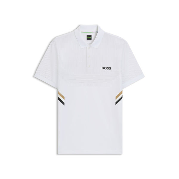 Boss polo t-shirt Paule TOC 50543349 hvid