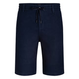 Boss hørshorts CHINO 50559178 navy