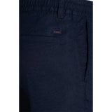 Boss hørshorts CHINO 50559178 navy